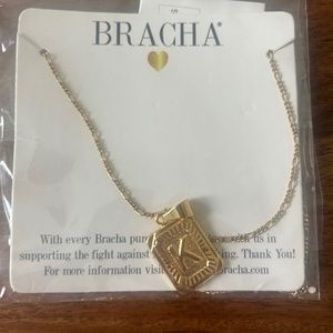 Bracha initial K necklace